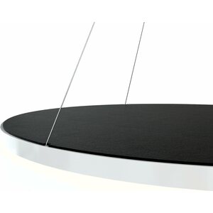Grönlund Kattovalaisin Acoustic Circulo Ø80cm LED 48W 4000K Musta