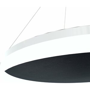 Grönlund Kattovalaisin Acoustic Circulo Ø80cm LED 48W 4000K Musta