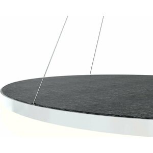 Grönlund Kattovalaisin Acoustic Circulo Ø80cm LED 48W 4000K Tummanharmaa