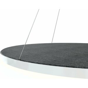 Grönlund Kattovalaisin Acoustic Circulo Ø80cm LED 48W 4000K Tummanharmaa