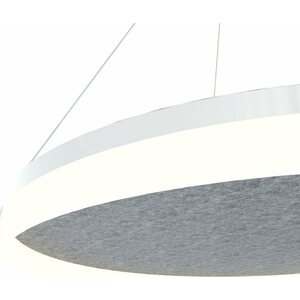 Grönlund Kattovalaisin Acoustic Circulo Ø80cm LED 48W 4000K Vaaleanharmaa