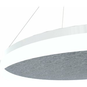 Grönlund Kattovalaisin Acoustic Circulo Ø80cm LED 48W 4000K Vaaleanharmaa