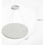 Grönlund Kattovalaisin Acoustic Circulo Ø60cm LED 36W 3000K Musta