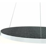 Grönlund Kattovalaisin Acoustic Circulo Ø60cm LED 36W 3000K Tummanharmaa