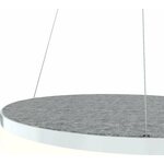 Grönlund Kattovalaisin Acoustic Circulo Ø60cm LED 36W 3000K Vaaleanharmaa