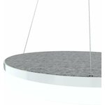 Grönlund Kattovalaisin Acoustic Circulo Ø60cm LED 36W 4000K Vaaleanharmaa