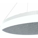 Grönlund Kattovalaisin Acoustic Circulo Ø80cm LED 48W 4000K Vaaleanharmaa