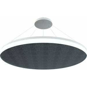 Grönlund Kattovalaisin Acoustic Circulo Ø120cm SMD LED 110W 4000K Tummanharmaa