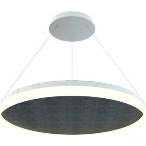 Grönlund Kattovalaisin Acoustic Circulo Ø80cm LED 48W 4000K Tummanharmaa