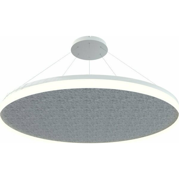 Grönlund Kattovalaisin Acoustic Circulo Ø120cm SMD LED 110W 3000K Vaaleanharmaa