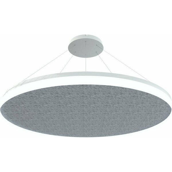 Grönlund Kattovalaisin Acoustic Circulo Ø120cm SMD LED 110W 4000K Vaaleanharmaa